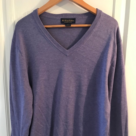 Brooks Brothers Other - Brooks Brothers L Lavender V-Neck Sweater